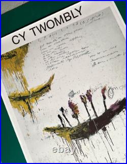 Cy Twombly Galerie Piece Unique Rare Exhibition Poster Paris 1993