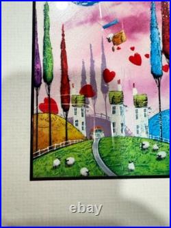 Dale Bowen Love is all Around Limited Edition Framed Print Whimsical Abstract