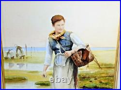 Daniel Ridgway Knight Watercolor & Print of a Woman