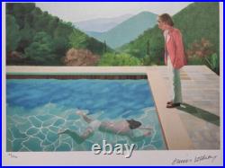 David Hockney Signed Dive In Certificate SPADEM Paris