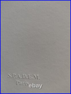 David Hockney Signed Dive In Certificate SPADEM Paris