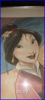 Disney Mulan Print Framed Limited Edition 18/250 Vgc