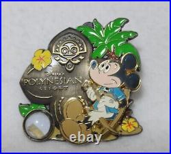 Disney Polynesian Resort Mickey 3D Pin Limited Edition 1500 RARE Piece of Room #