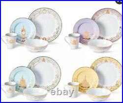 Disney Princess Designer 16 Piece Dinnerware Plate Set Limited Edition