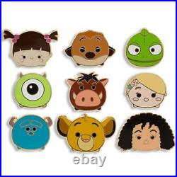 Disney Store Exclusive Limited Edition Tsum Tsum 9 Piece Pin Set Tangled Monster