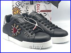 Dolce & Gabbana Trainers Sneakers Size UK 7 Portifino Sacred Heart Patch