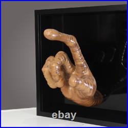 E. T. Hand Sculpture Sci-Fi Movie Fan-Art Modern Design Framed
