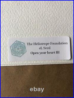 El Seed Heliotrope foundation edition Fine Art Print #/250