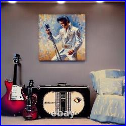 Elvis Presley Limited Edition Original Artwork Canvas Print 28x28 Elvis Canvas