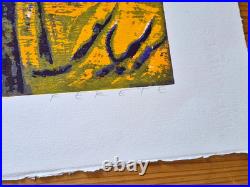 Esteban Fekete, Original Colour Woodblock Print, Limited Hand Signed, W 75.5cm
