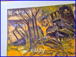 Esteban Fekete, Original Colour Woodblock Print, Limited Hand Signed, W 75.5cm