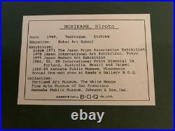 Etching rural Japan print 1949 Signed 18/20 by Hiroto Norikane