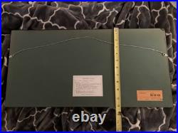 Etching rural Japan print 1949 Signed 18/20 by Hiroto Norikane