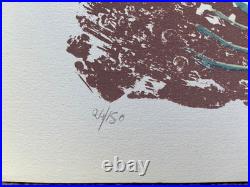 FAVARETTO CASARINI LIMITED EDITION PRINT LITHOGRAPH ARTWORK bones vintage art