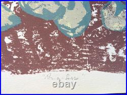 FAVARETTO CASARINI LIMITED EDITION PRINT LITHOGRAPH ARTWORK bones vintage art