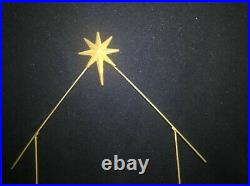 FENTON ART GLASS First Edition Nativity 12 Piece Set Plus Gold Star of Bethlehem