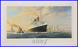 Farewell America by Robert Taylor, signed limited edition art print Queen Mary