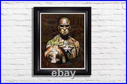 Framed limited edition print Captain America by Dirty Hans