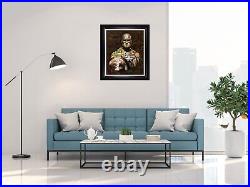 Framed limited edition print Captain America by Dirty Hans