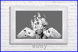 Framed limited edition print/ Marilyn Flight of Fantasy by Dirty Hans