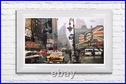 Framed limited edition print/ Pop goes New York by Dirty Hans
