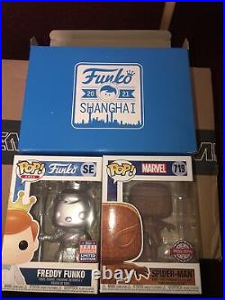 Freddy Funko Shanghai 2021 Limited Edition Pop 1500 Pieces And Spiderman 719