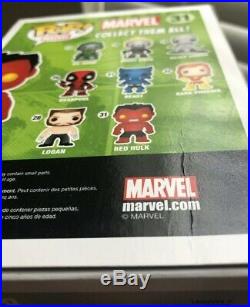 Funko Pop Metallic Red Hulk 31 SDCC 2013 Limited Edition 480 pieces Not Mint