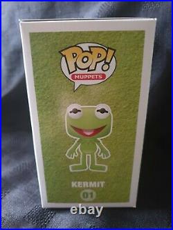 Funko Pop! Muppets! Kermit #01 Metallic SDCC 2013 Limited Edition 480 pieces. Gr