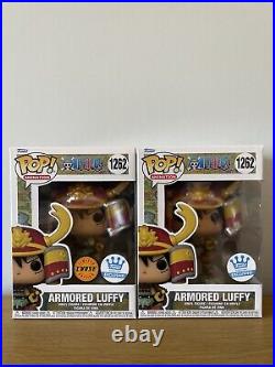 Funko Pop! One Piece Armored Luffy Limited Edition CHASE and Common #1262
