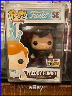Funko Pop Vinyl Freddy Funko As Superman SDCC Ltd 525 Pieces Rare HTF
