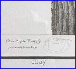 Gary Hodges Signed Limited Edition -Blue Morpho Butterfly 250/450 Framed