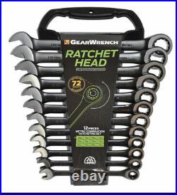 Gearwrench 12 Piece Limited Edition Black Ratcheting Wrench Set 8 19mm 9412BE