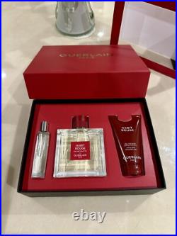 Guerlain Habit Rouge 3 Piece Limited Edition Gift Set 100ml EDT NEW in Box