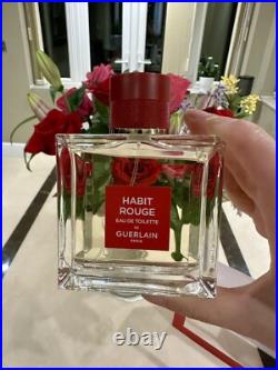 Guerlain Habit Rouge 3 Piece Limited Edition Gift Set 100ml EDT NEW in Box