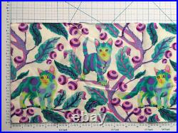 HTF Tula Pink Tabby Road Disco Kitty Limited Edition long piece 8 cats