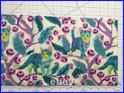 HTF Tula Pink Tabby Road Disco Kitty Limited Edition long piece 8 cats