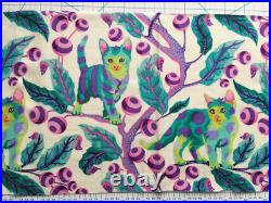 HTF Tula Pink Tabby Road Disco Kitty Limited Edition long piece 8 cats