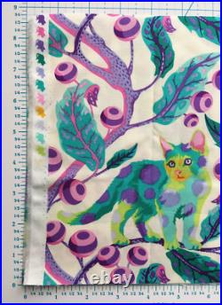 HTF Tula Pink Tabby Road Disco Kitty Limited Edition long piece 8 cats