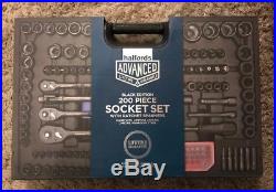 Halfords Advanced 200 Piece Socket & Ratchet Spanner Set-limited Edition Black