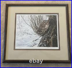 Hiding Place Saw-Whet Owl' Signed Limited Edition Piece # 29 Serrey Lester