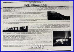 Hollywood Sign Authentic Piece 1923-1978 Framed Display COA Limited Edition