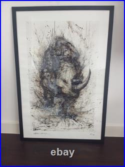 Hua Tunan Limited Edition Rhino Print (Rare print)