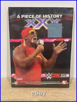 Hulk Hogan wwe 2k15 5x6 A piece of history mat canvas LIMITED EDITION