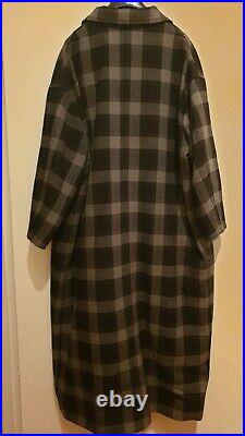 ISABEL MARANT virgin wool checked long coat 34 RUNWAY collection piece NEAR NEW