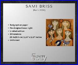 ISRAELI ART Sami Briss Serigraph on Paper Limited Edition Hand signed