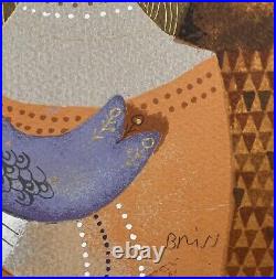 ISRAELI ART Sami Briss Serigraph on Paper Limited Edition Hand signed