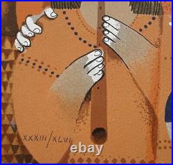 ISRAELI ART Sami Briss Serigraph on Paper Limited Edition Hand signed