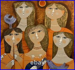 ISRAELI ART Sami Briss Serigraph on Paper Limited Edition Hand signed