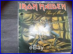 Iron Maiden Piece of Mind Colombia blue promo Ultra rare