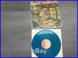 Iron Maiden Piece of Mind Colombia blue promo Ultra rare